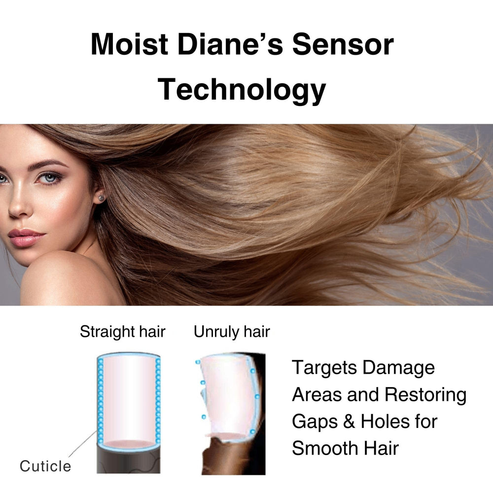 Moist Diane auto-sensor tech graphic illustrating targeted repair