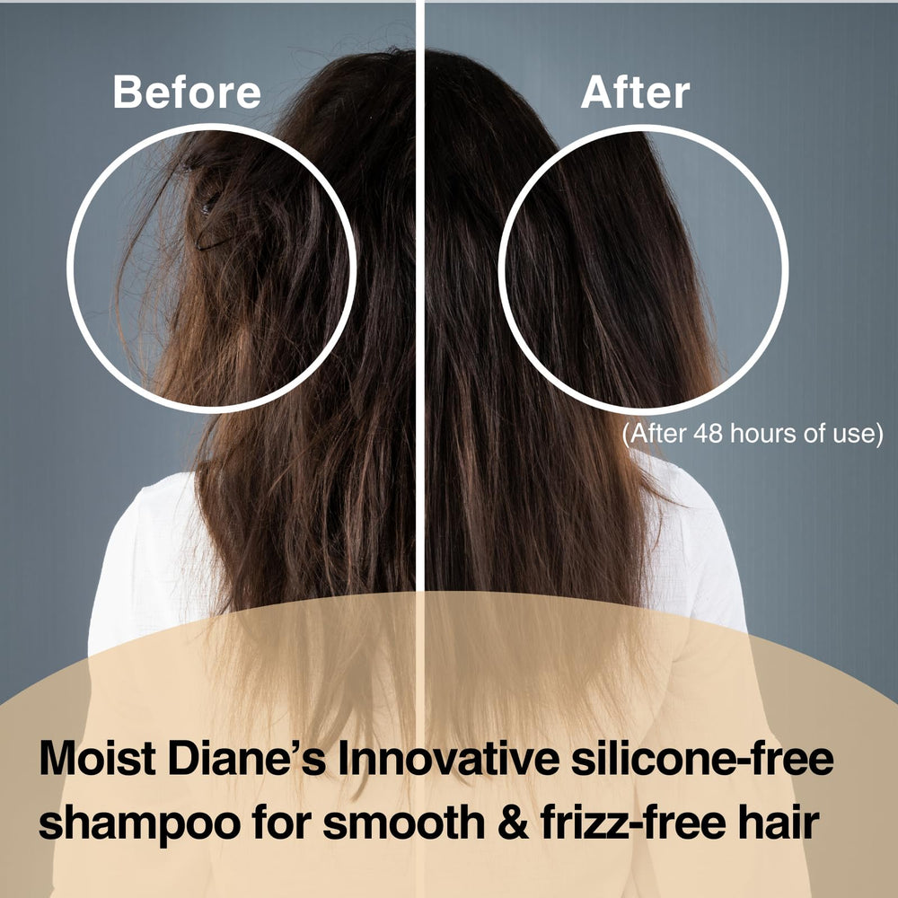 Moist Diane keratin shampoo and conditioner pair for a complete smoothing routine
