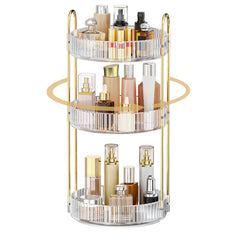 MOKANI 360 rotating organizer base: smooth access to cosmetics with quiet, stable performance.