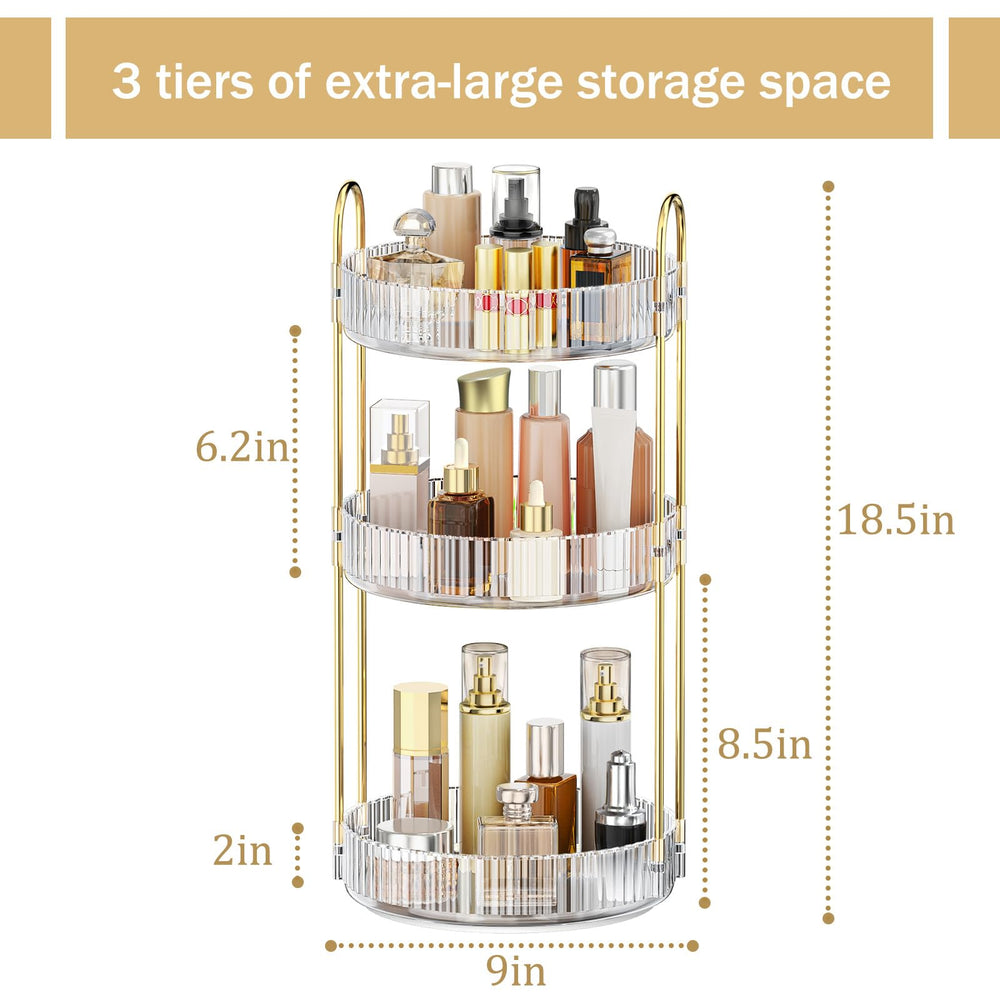 MOKANI vanity dresser countertop use: space-saving organizer fits bedroom, bathroom, and office setups.