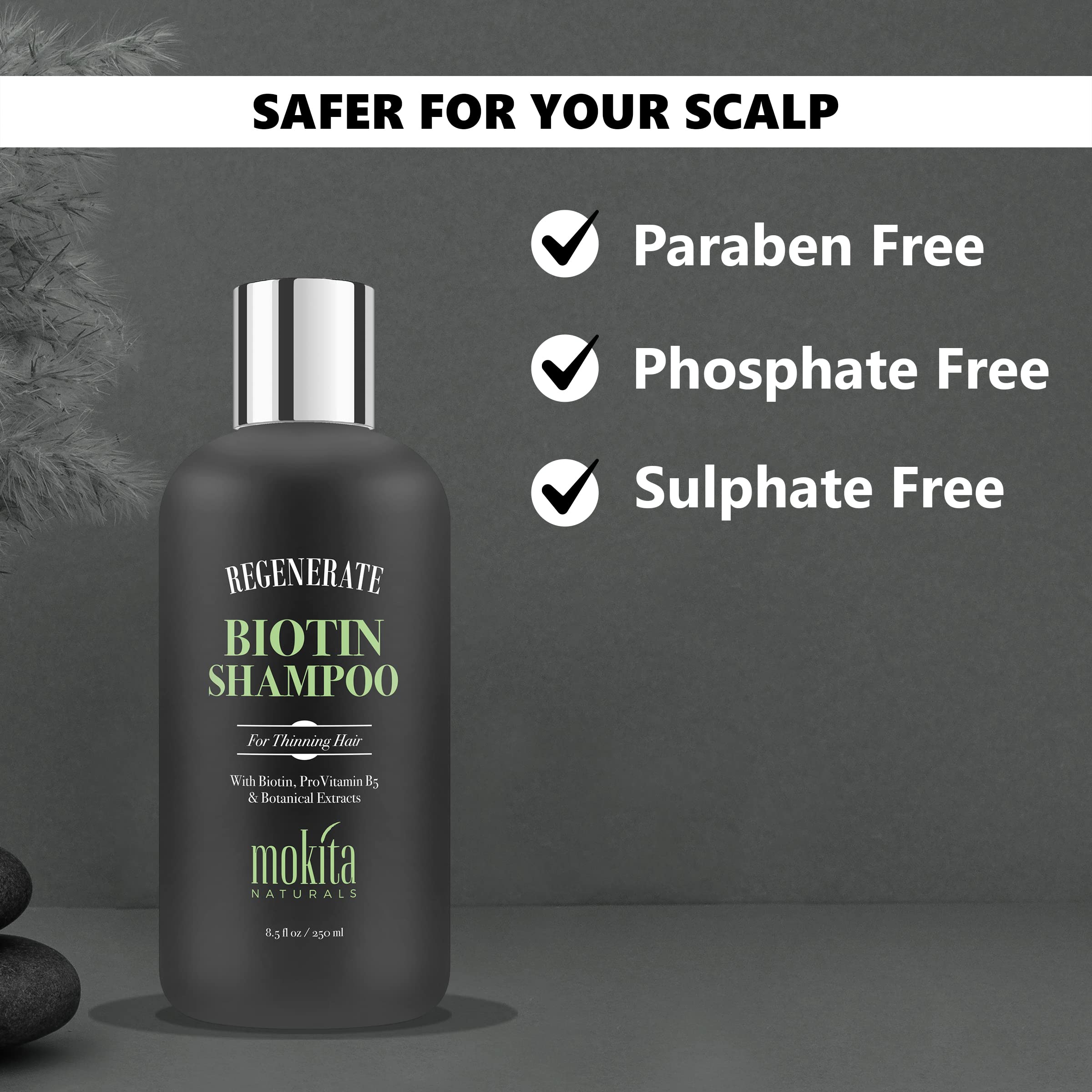 Mokita Naturals before-and-after images suggest potential fuller-looking hair results.