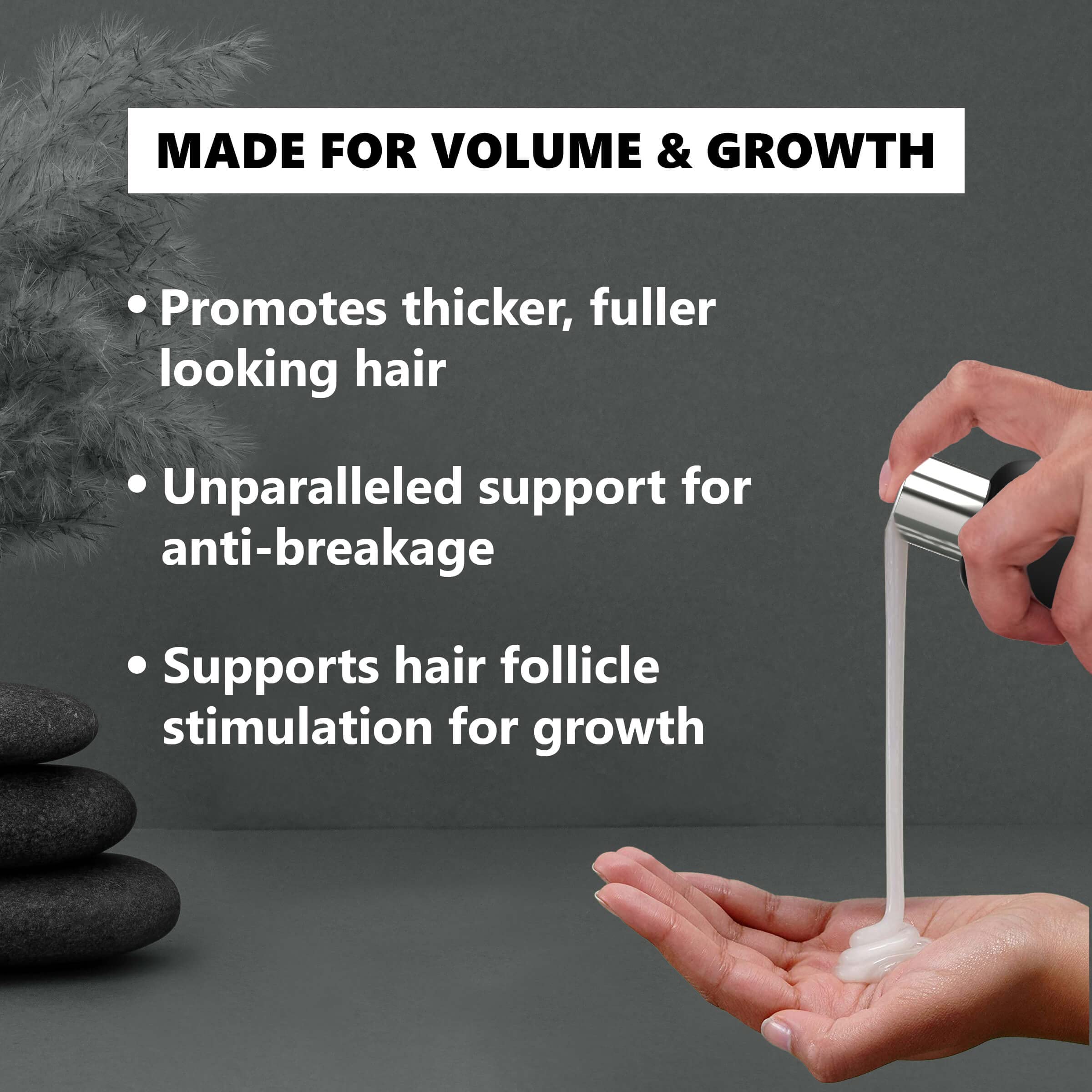Mokita Naturals hair shampoo application on scalp demonstrates nutrient delivery for healthy roots.