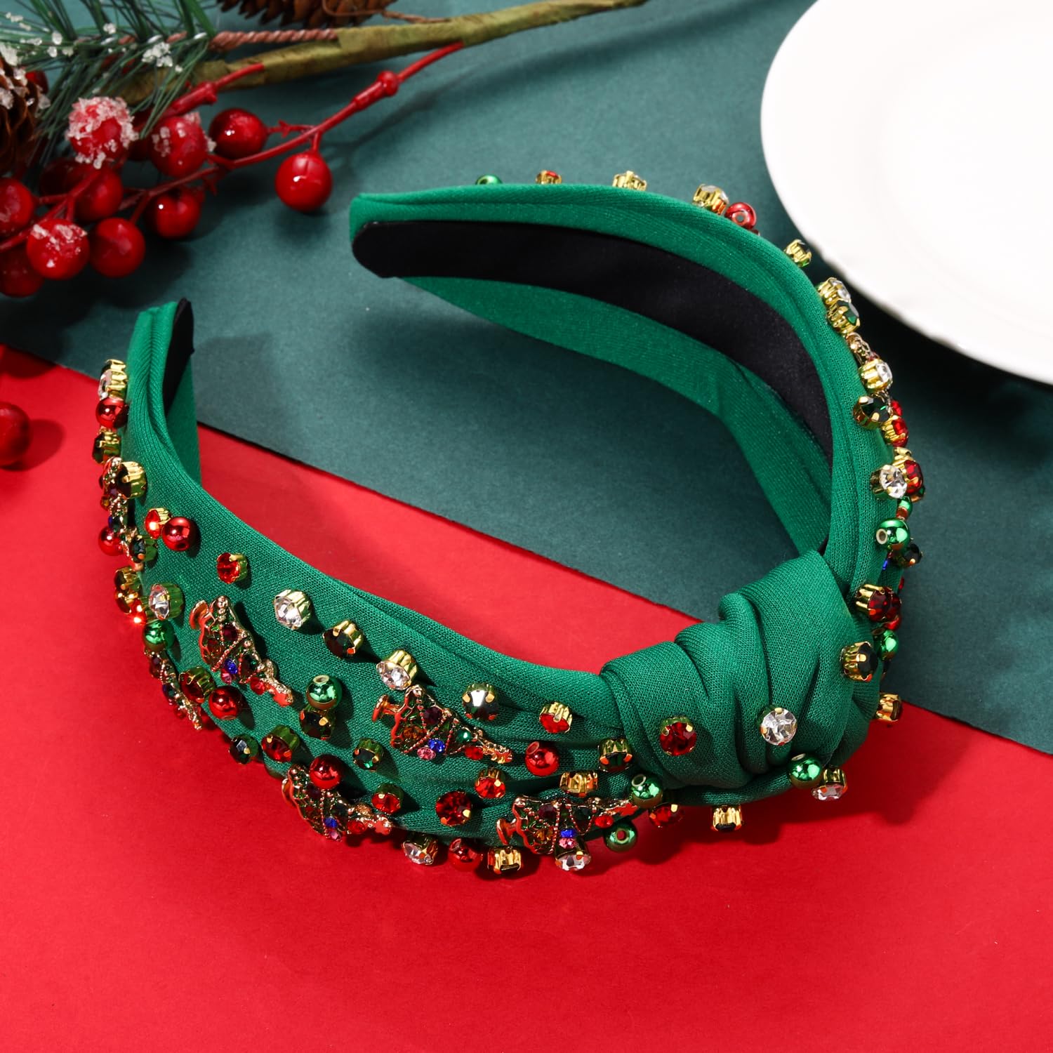 mokkia christmas headband santa charm for cheerful family celebrations