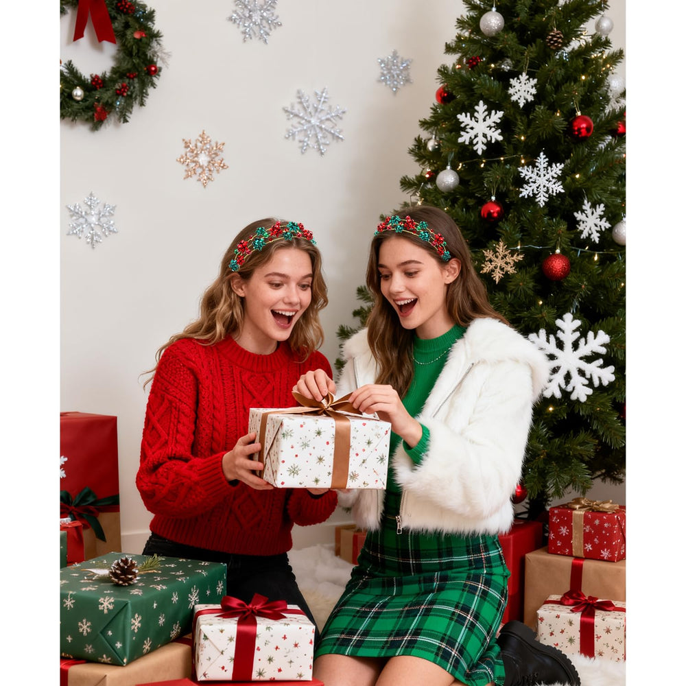 mokkia party-ready headband complements holiday outfits