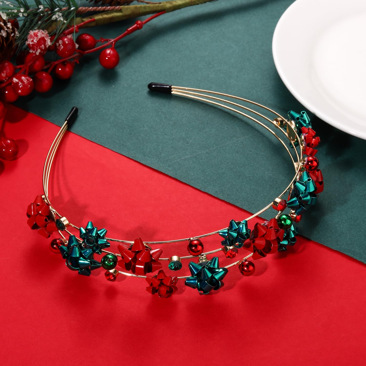 mokkia styling ideas for Christmas headband look
