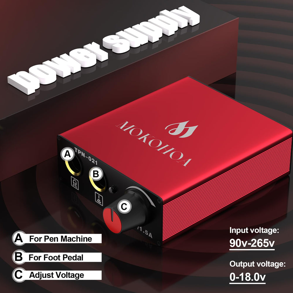 MOKOHOA 10-ink color set in red tones for vivid tattoo designs