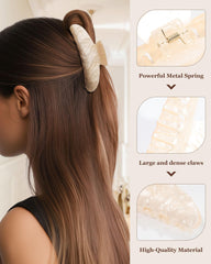 Molans clip perfect for high bun and half-up hairstyles.