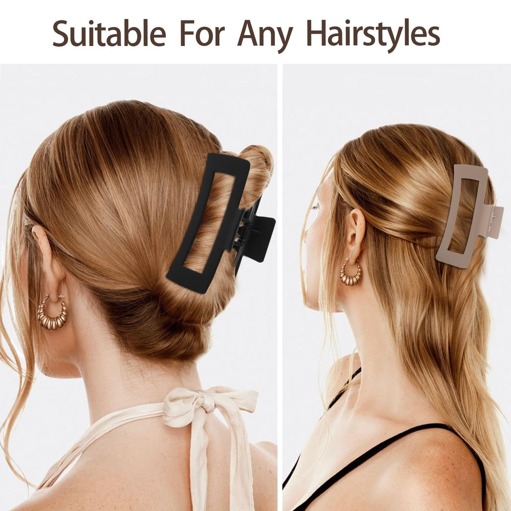 Molizummy XL hair clip worn on head for all-day hold.