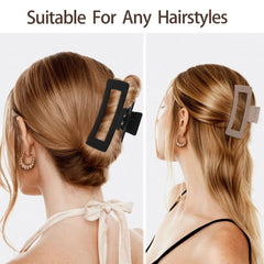 Molizummy XL hair clip worn on head for all-day hold.