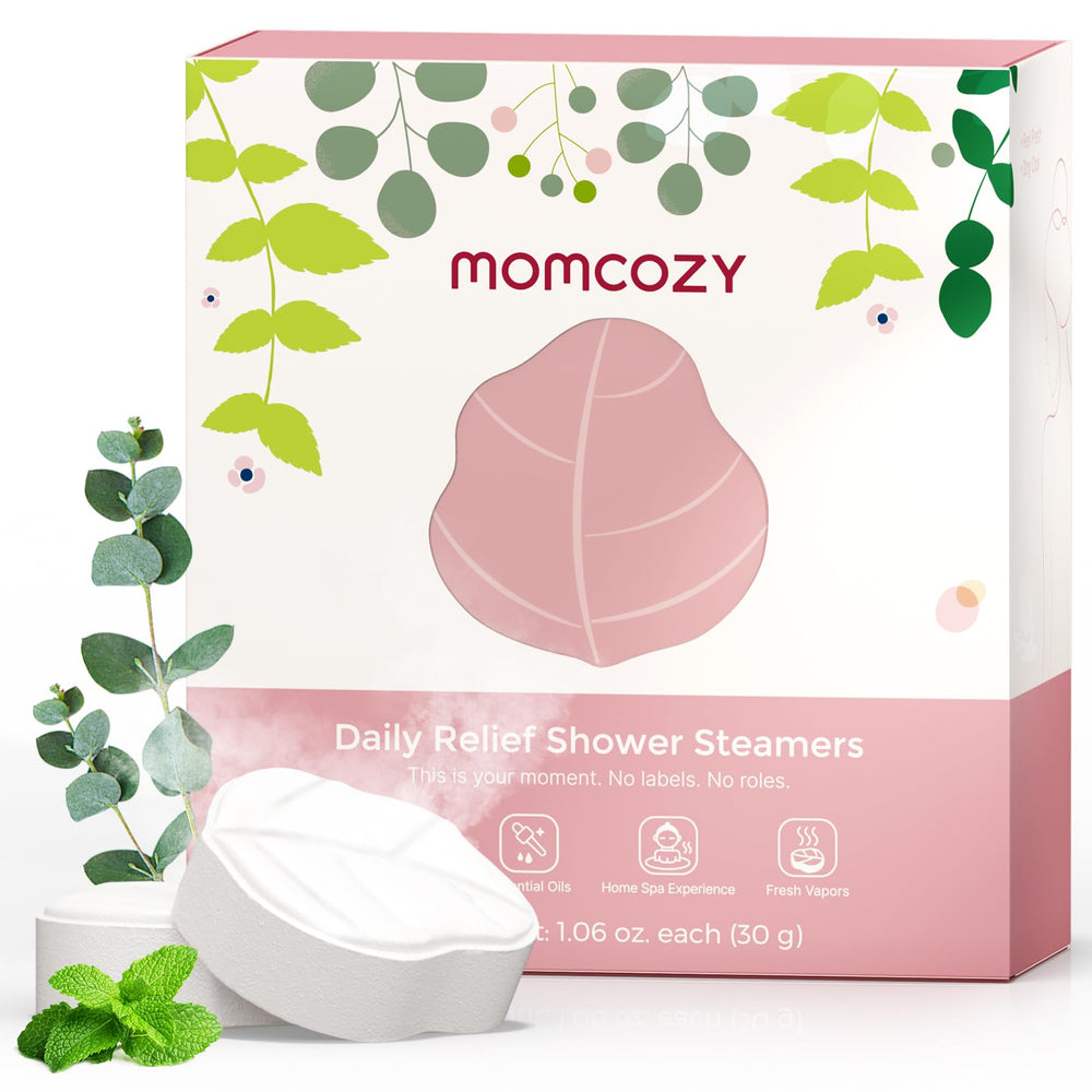 Momcozy shower steamer eucalyptus-leaf shape releasing spa aroma