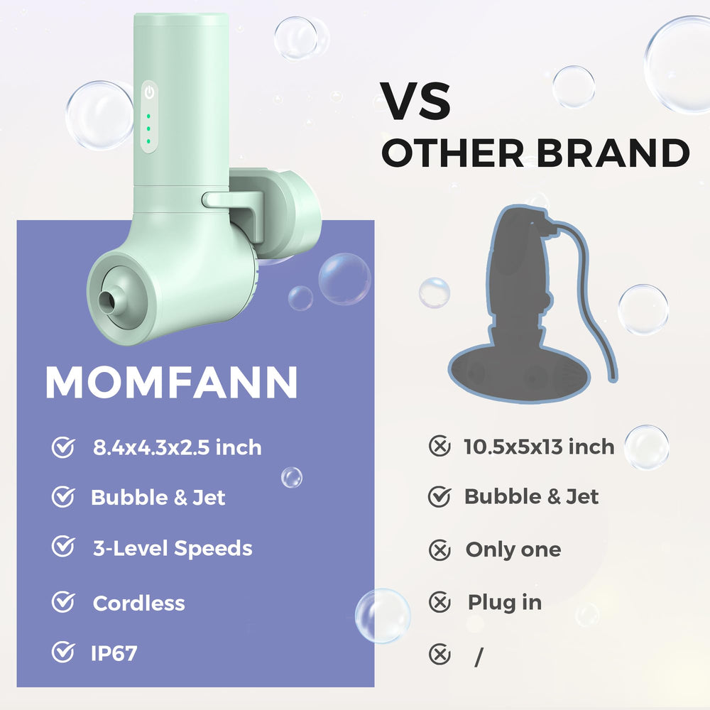 MOMFANN portable design fits compact bathrooms for home spa days.