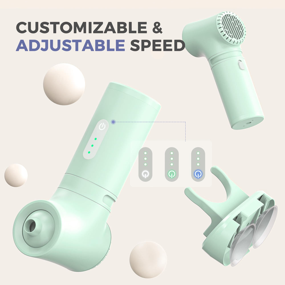 MOMFANN removable filter keeps jets clean for easy maintenance.