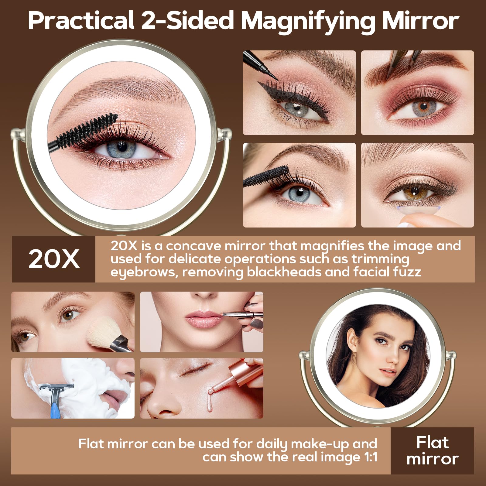 Momokuba 360-rotation dial allows easy angle adjustments for versatile setups.