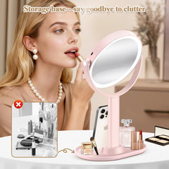 MOMOKUBA makeup mirror 30x magnification close-up reveals fine details for precise eyeliner.