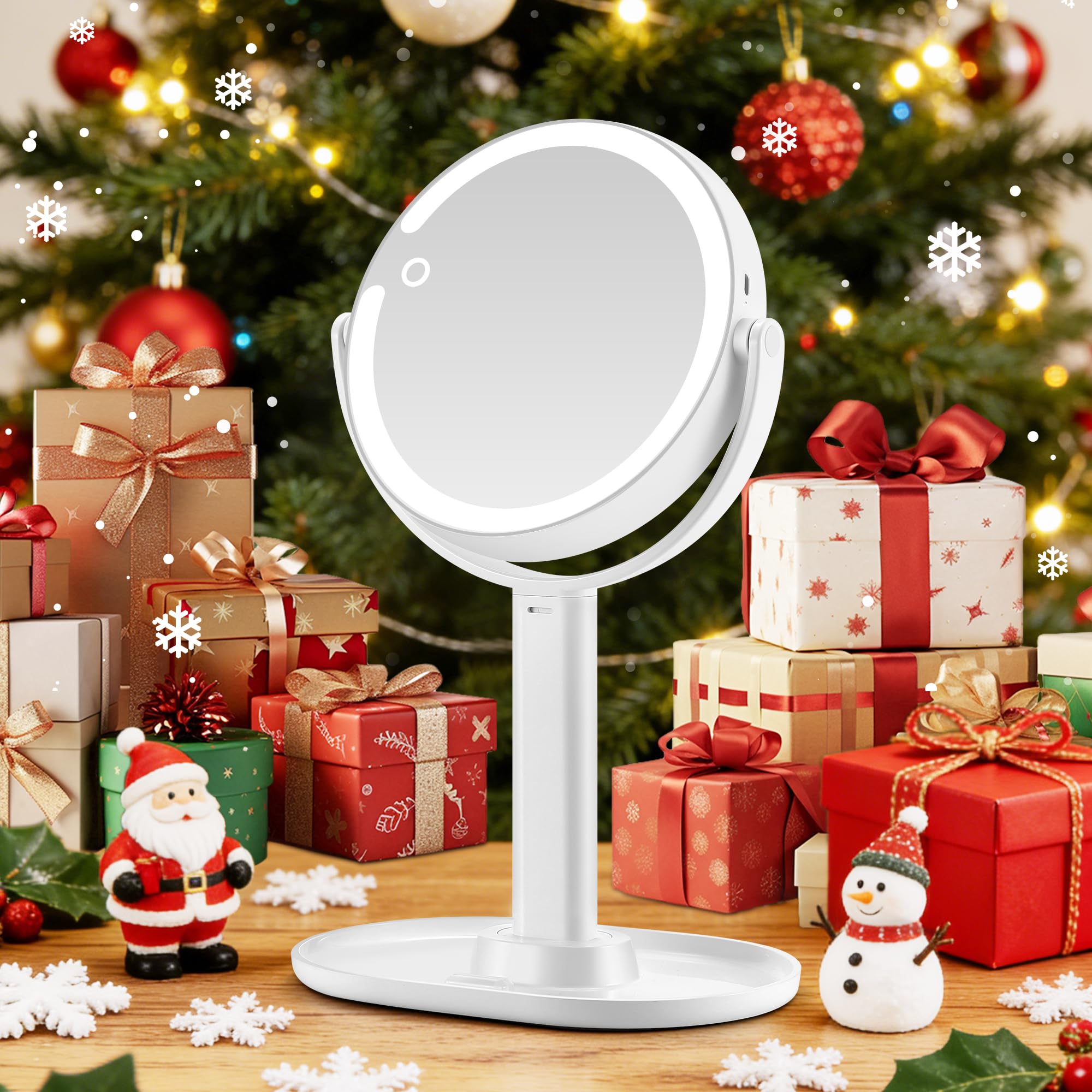 MOMOKUBA makeup mirror 360-degree rotation for flexible angles