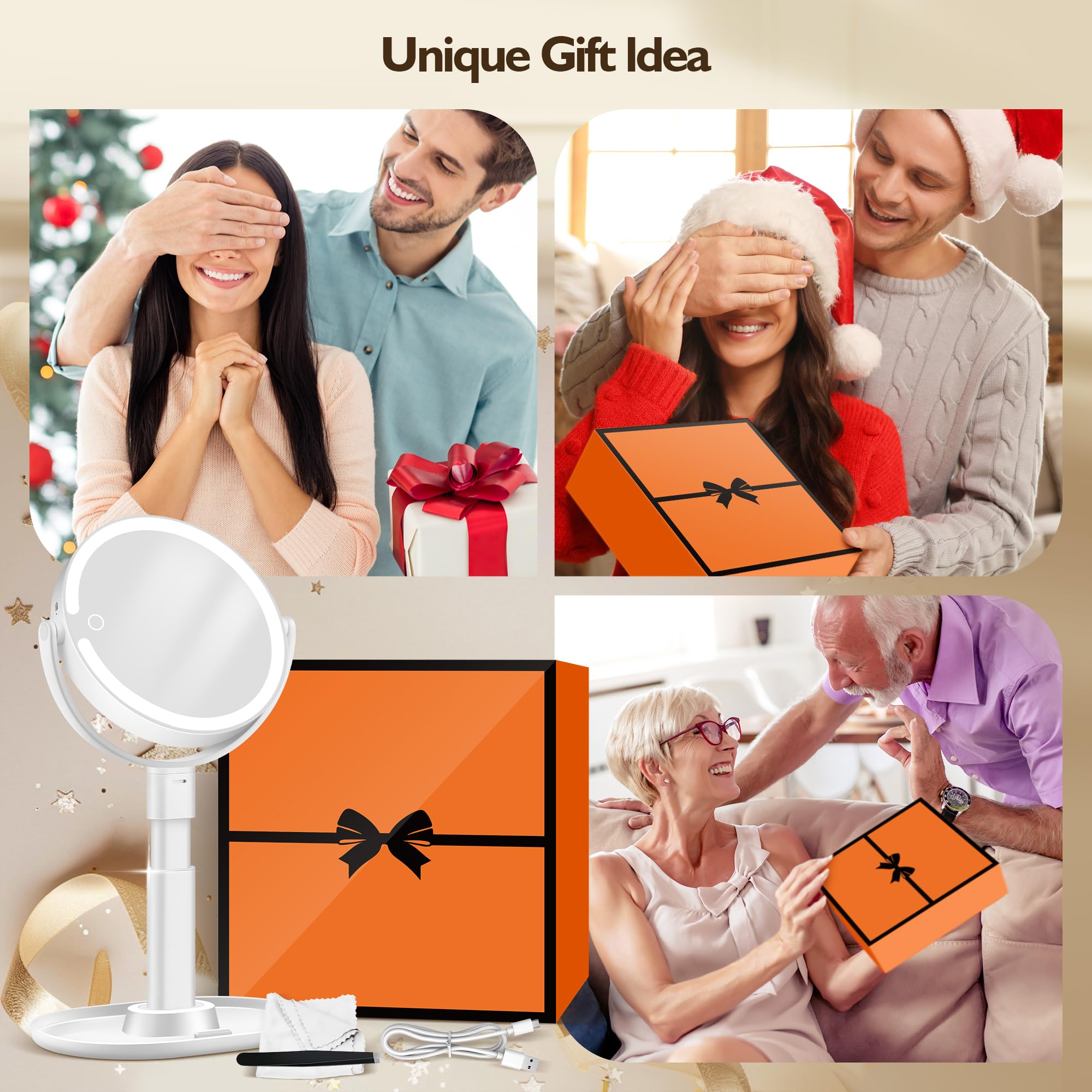 MOMOKUBA gift-ready packaging includes charging cable and tweezers