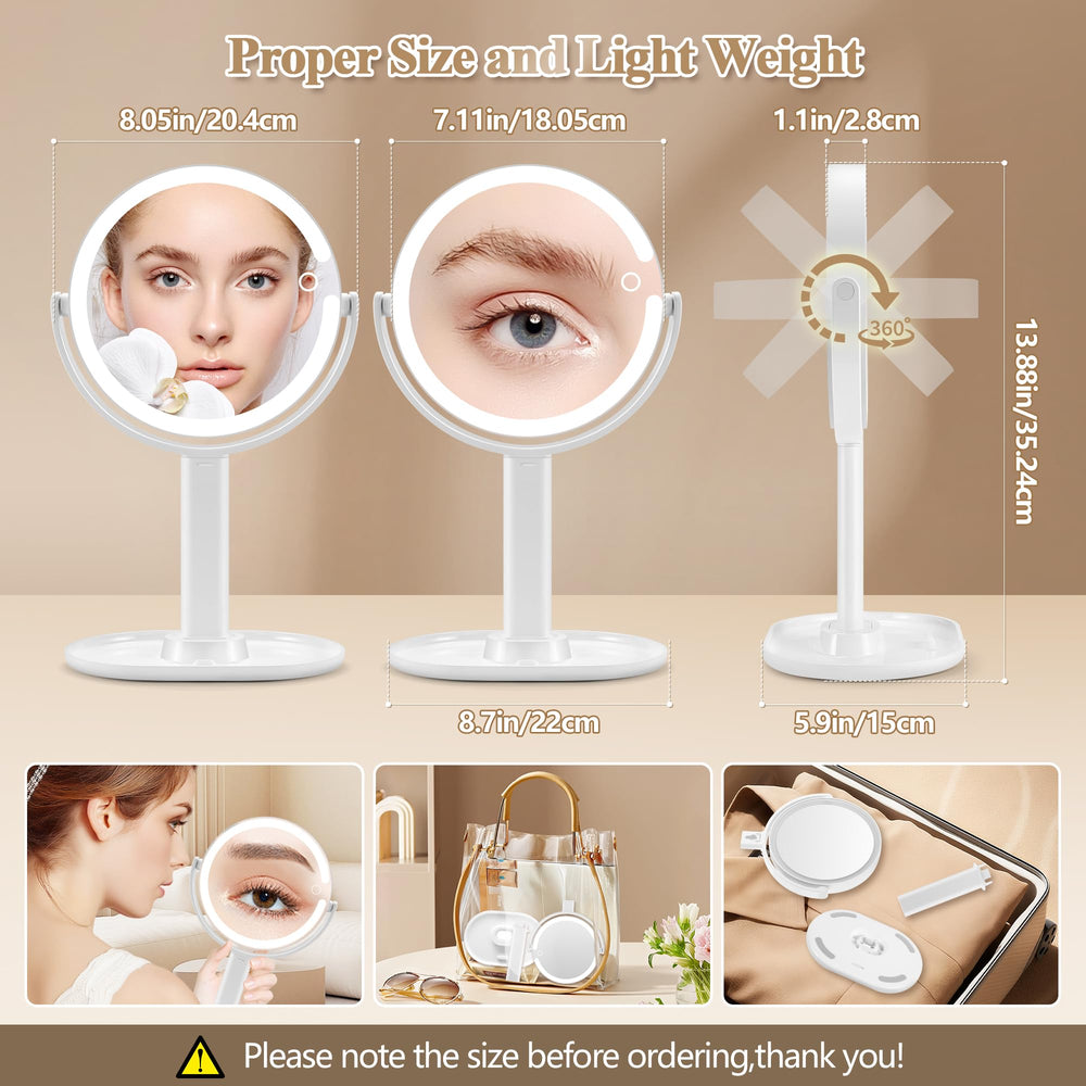 MOMOKUBA makeup mirror storage base holds cosmetics and phone stand