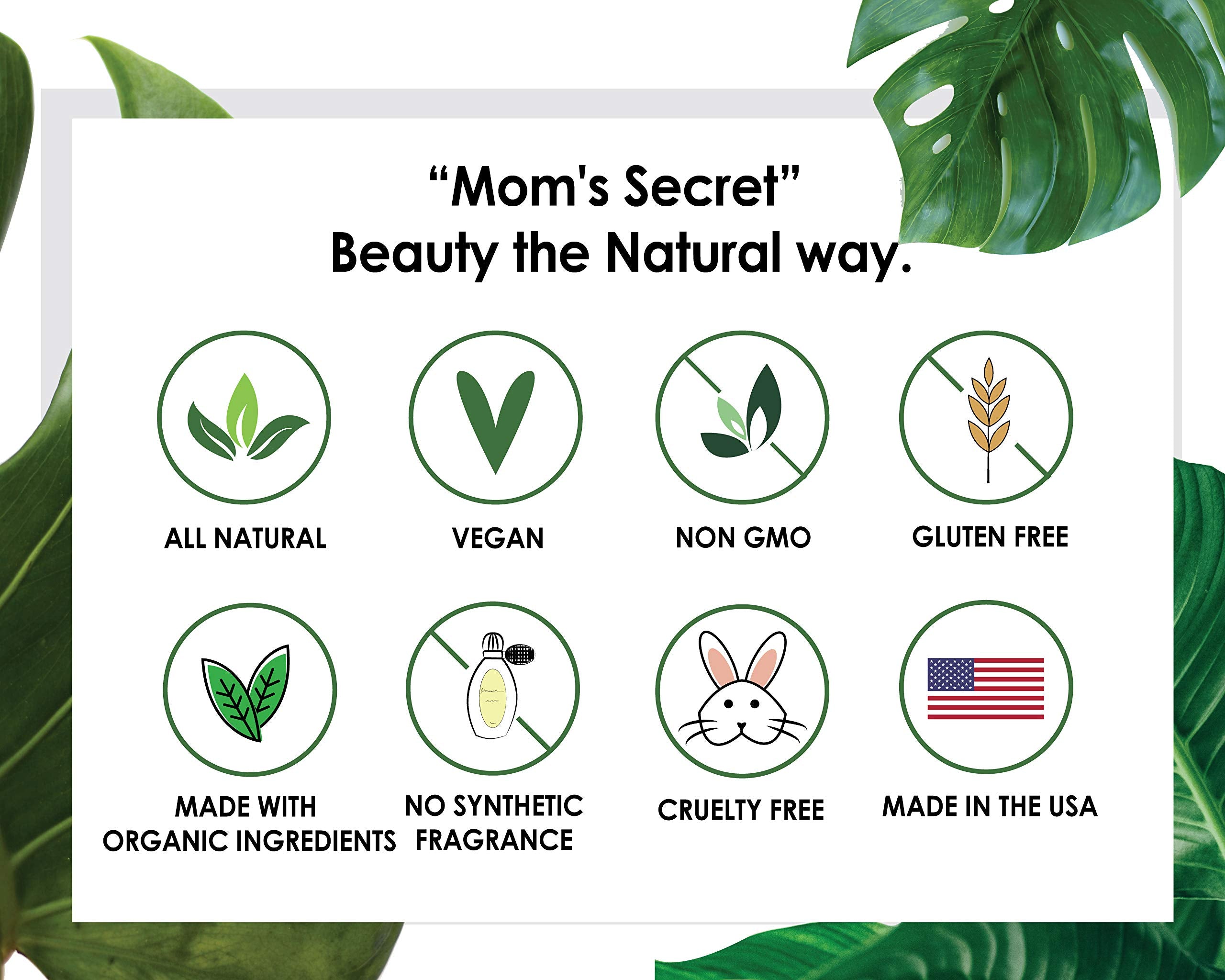 Packaging highlights USA-made, clean formula of Mom's Secret primer