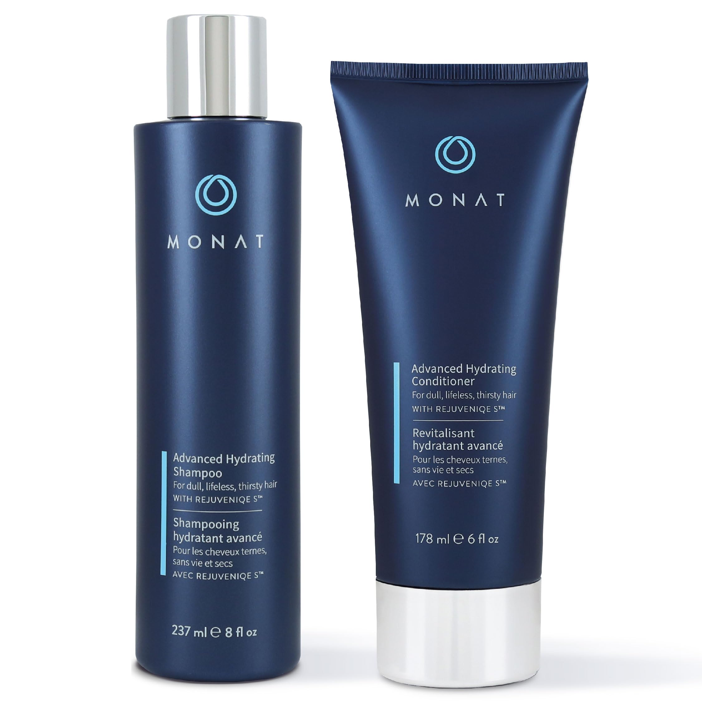 MONAT Advanced Hydration Shampoo bottle front showcases sulfate-free color-safe hydration.