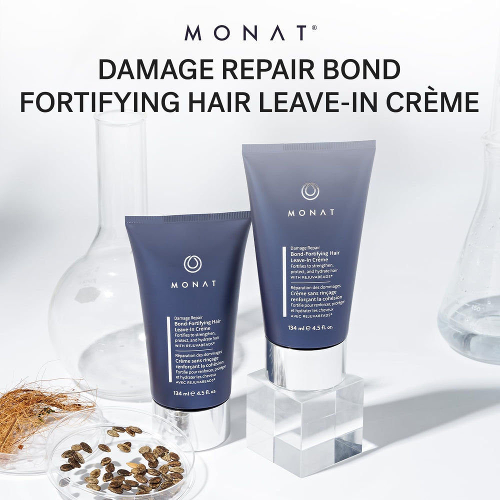 MONAT product applied to mid-lengths to ends delivers conditioning without heaviness.