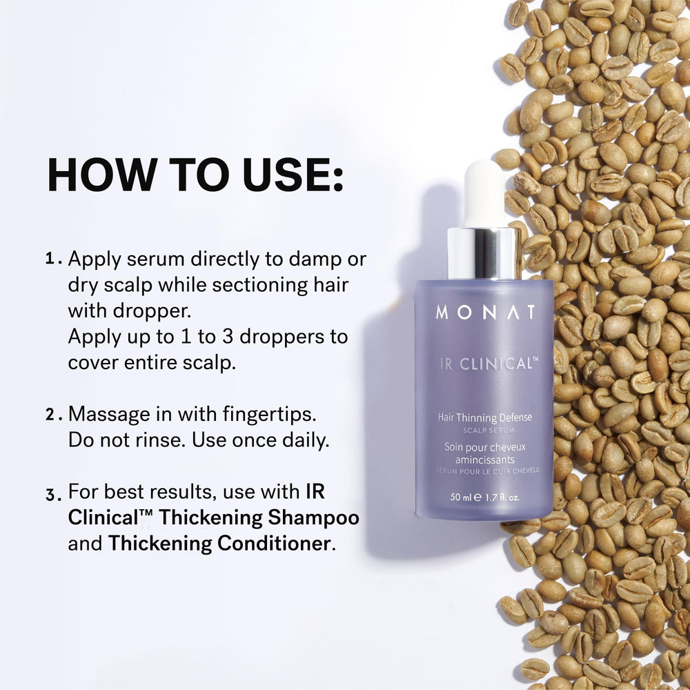MONAT IR Clinical award-winning vegan formula bottle — ethical, trusted haircare.