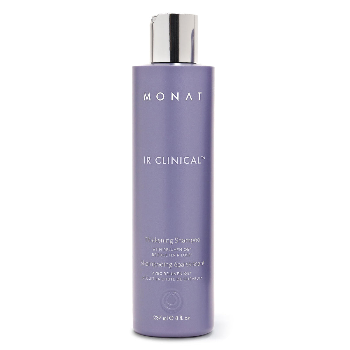 MONAT IR Clinical Thickening Shampoo bottle front shows volumizing formula for fuller-looking hair