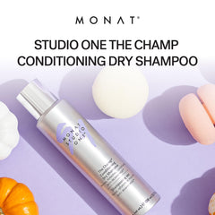 MONAT The Champ bottle with Rejuveniqe infusion emphasizes nourishing care.