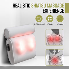 MONET Massaging Bath Pillow 6 suction cups keep secure on tub surfaces for steady massage