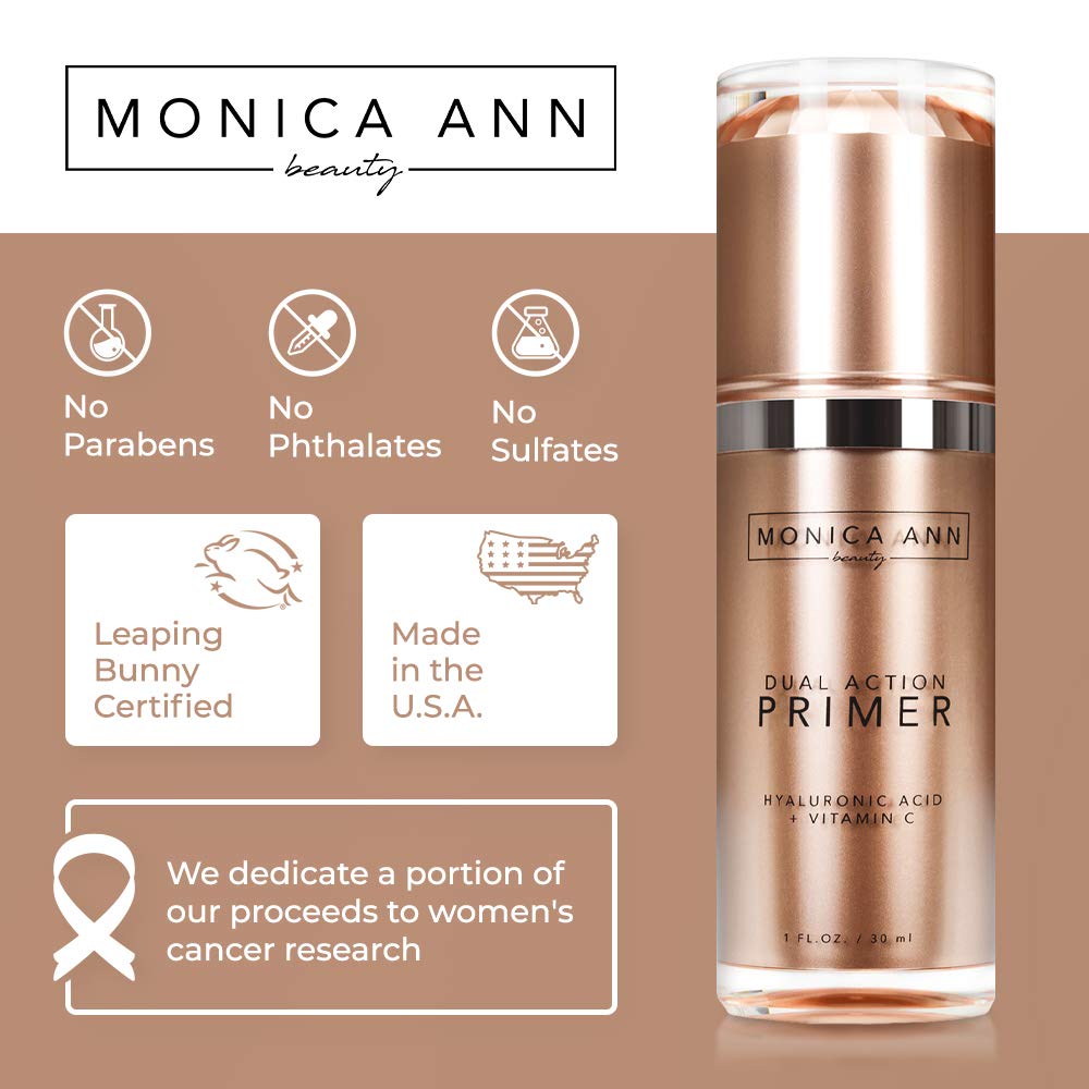 Close-up of primer texture showing silky, pore-minimizing prep.