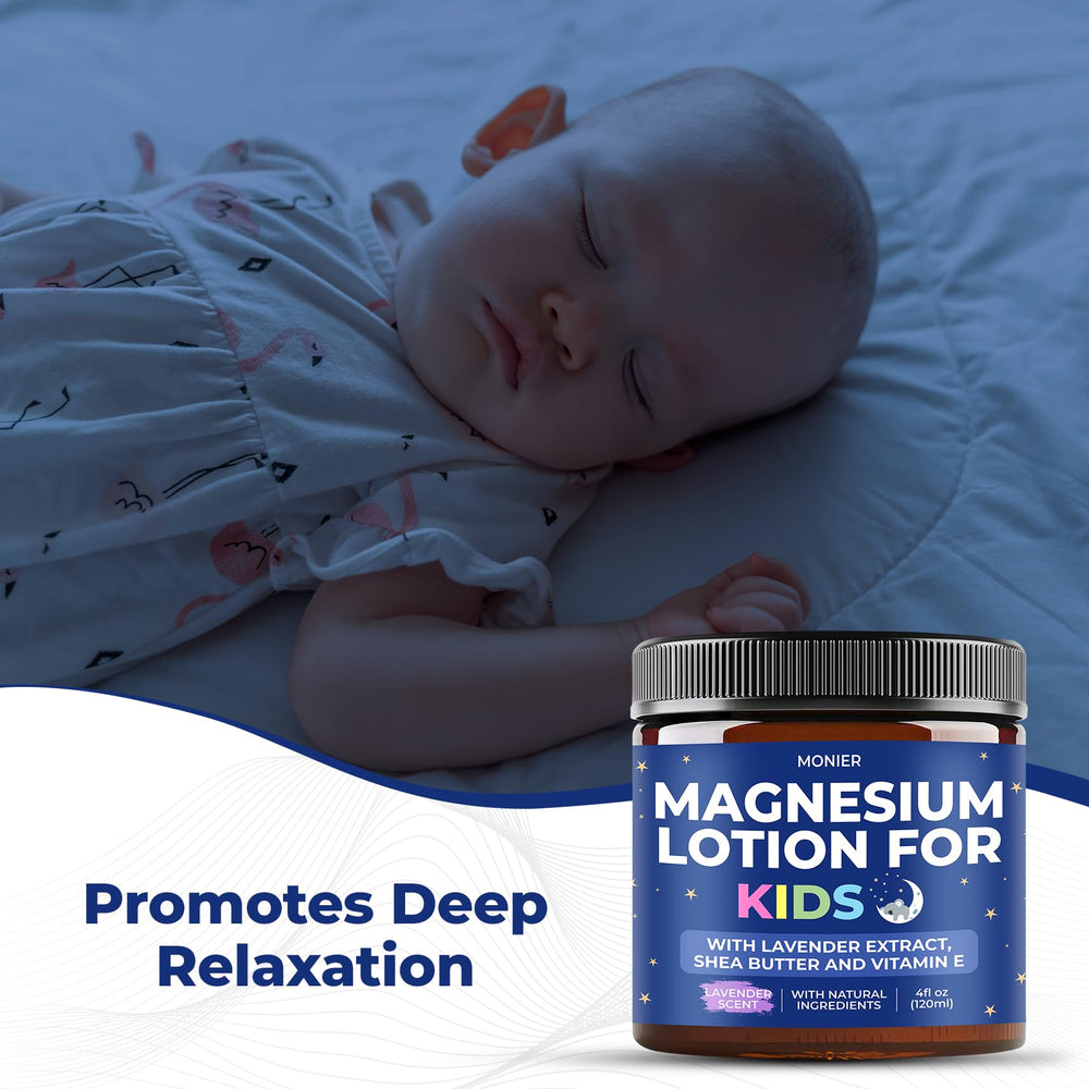 MONIER magnesium lotion after-bath application shows quick absorption for smooth skin.