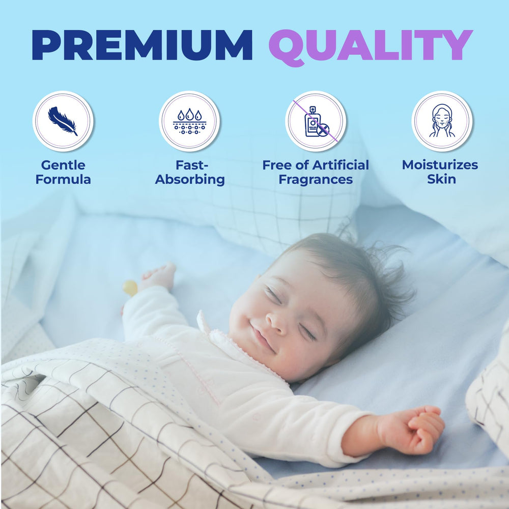 MONIER magnesium lotion unscented texture demonstrates non-irritating, gentle care for kids.