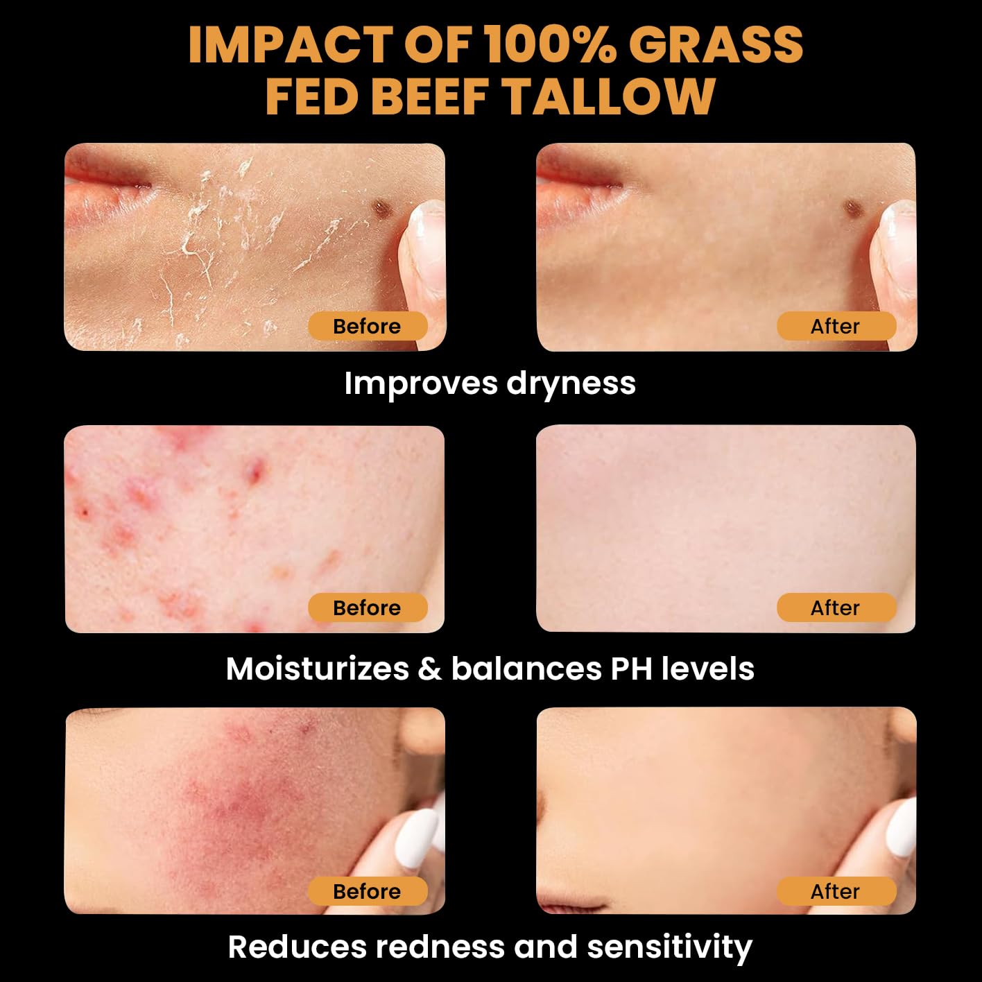 MONIER balm face application demonstrates gentle unscented care for sensitive skin