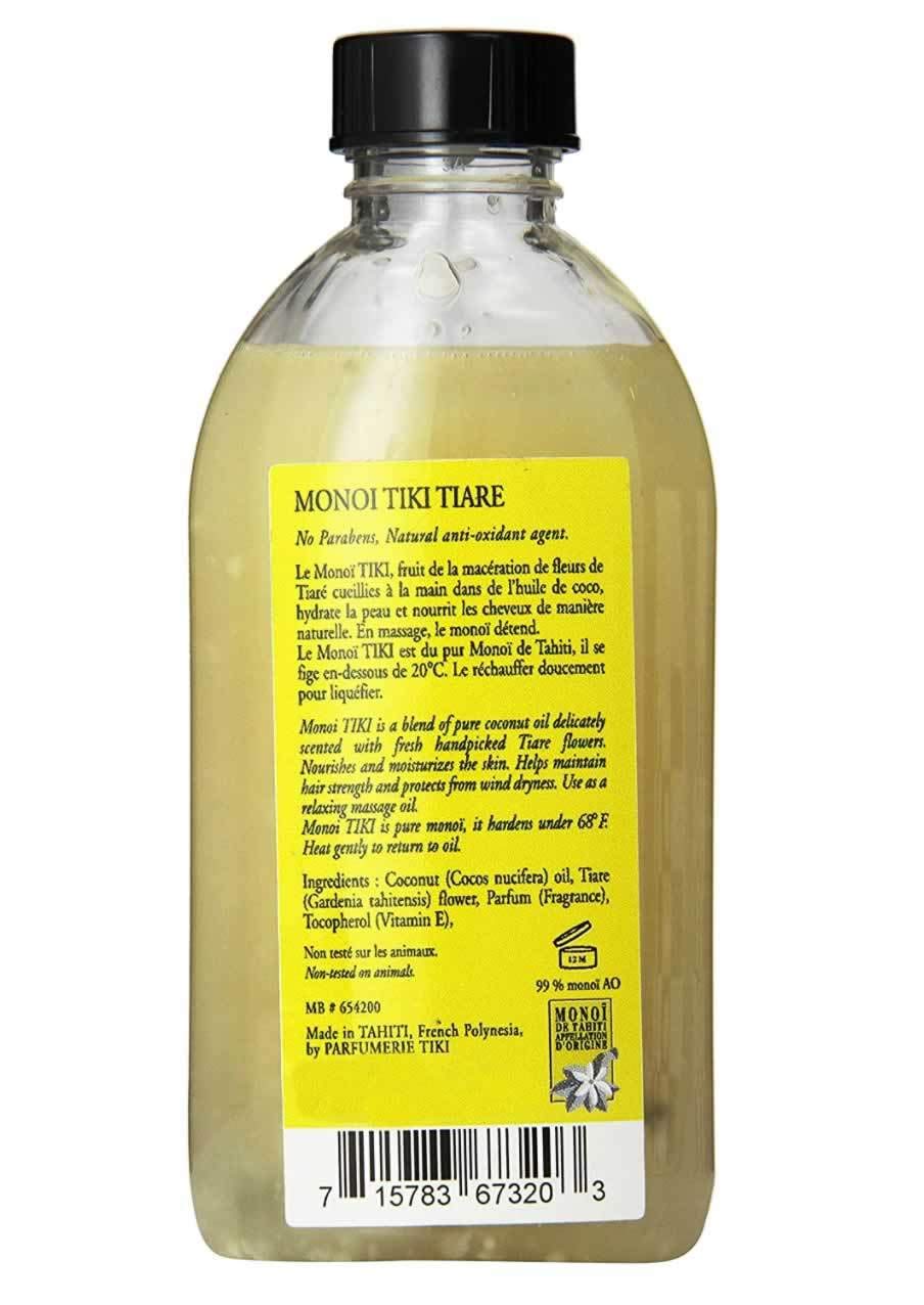 Monoi Tiki Tahiti fragrance swirls evoke a Tahitian holiday mood.
