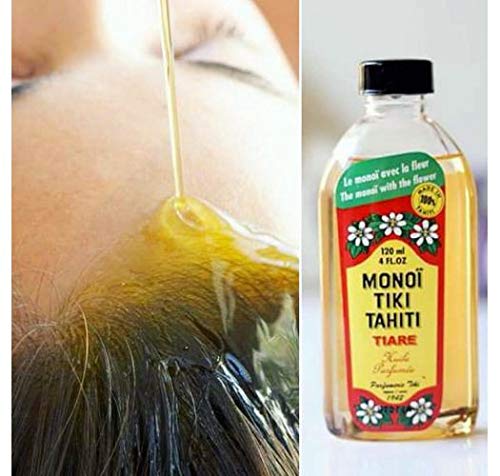Monoi Tiki Tahiti pure ingredients emphasize natural, fragrance-forward care.