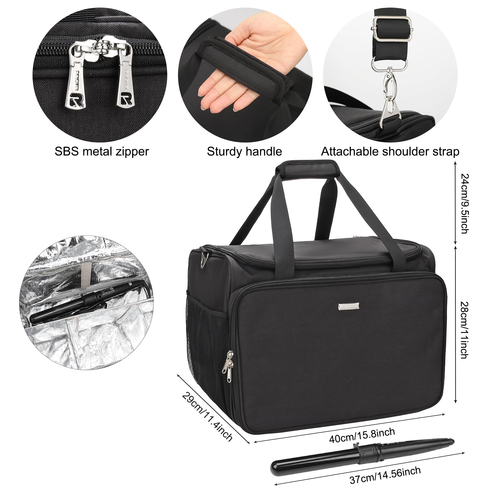 MONSTINA bag removable partitions organize cosmetics and tools efficiently