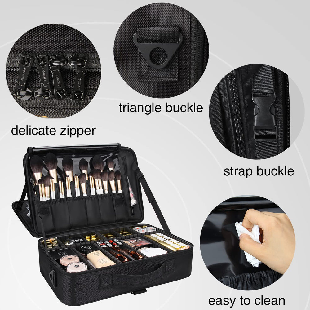MONSTINA spacious protective case ideal for daily routines and on the go touch ups