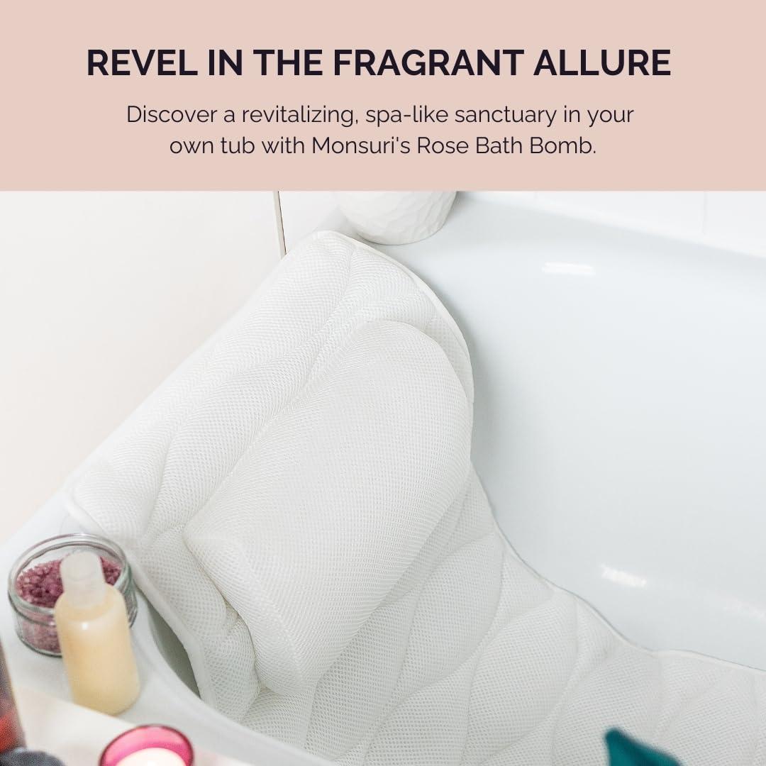Monsuri bath pillow drying and care emphasizes quick drying between uses