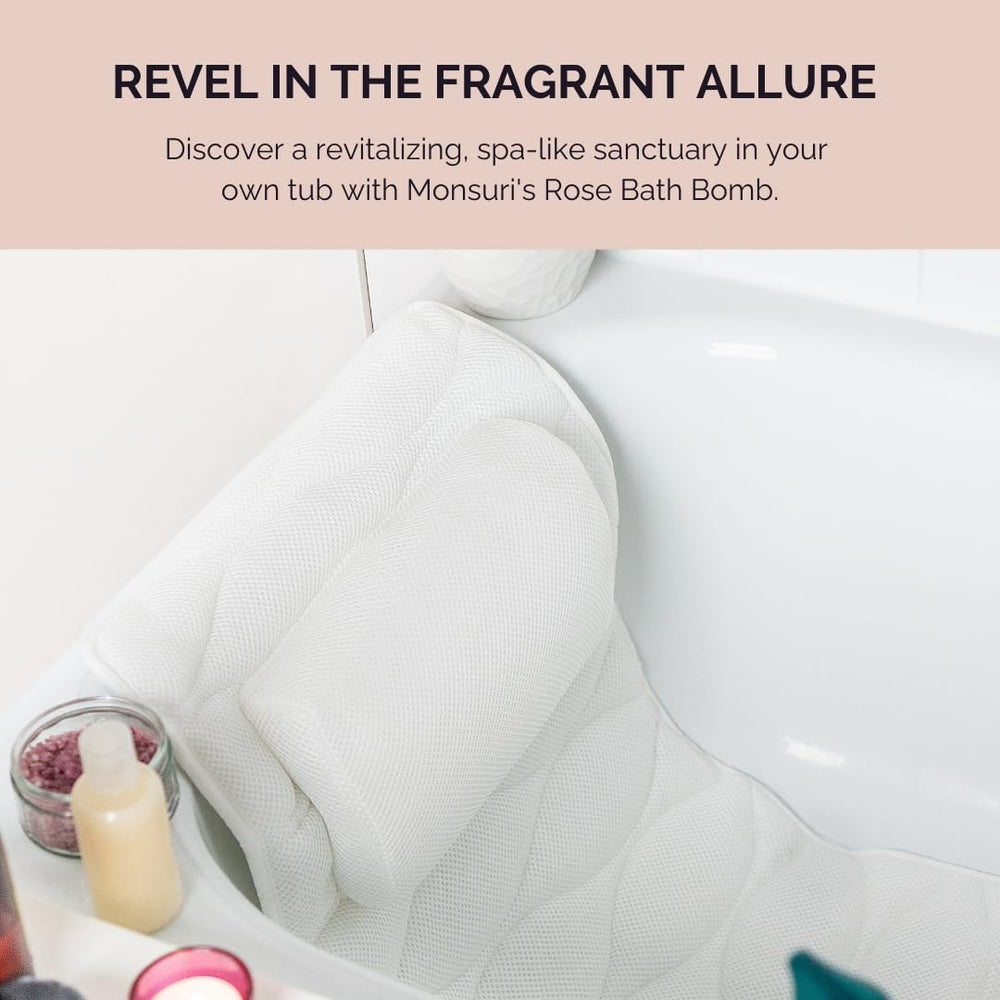 Monsuri bath pillow drying and care emphasizes quick drying between uses