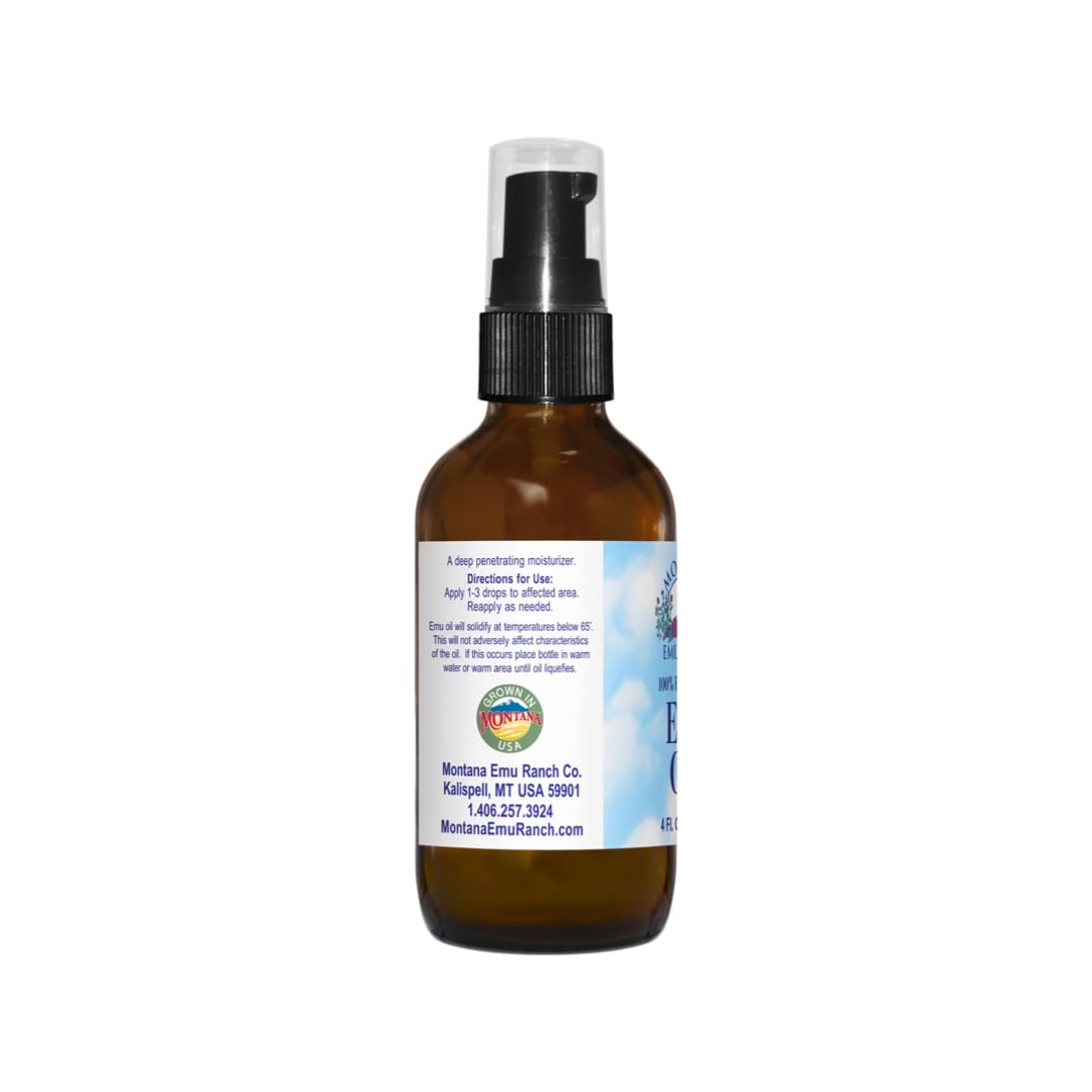 Montana Emu Ranch Emu Oil lab certificate confirming purity and quality