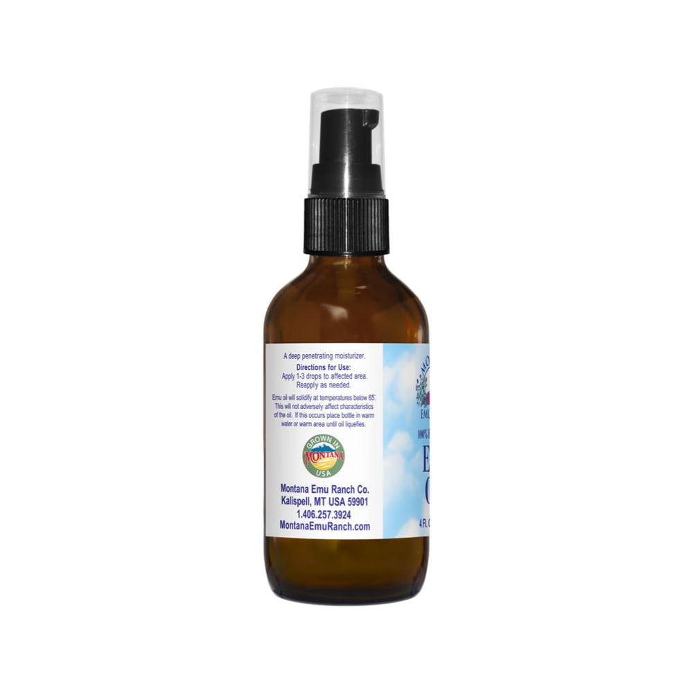 Montana Emu Ranch Emu Oil lab certificate confirming purity and quality