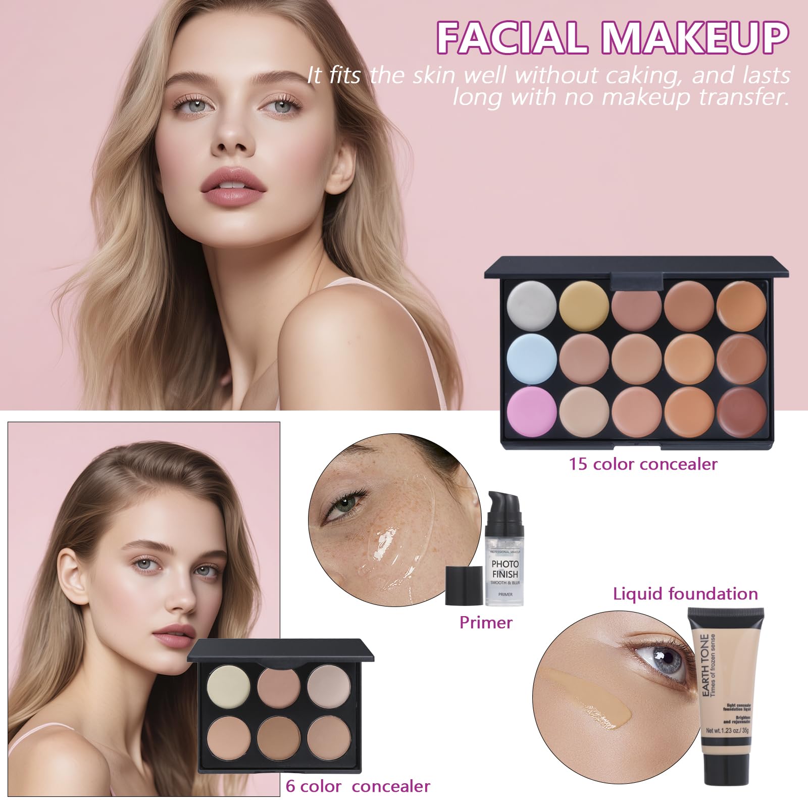 Moobirlet makeup brushes set with precision tools for professional-like application