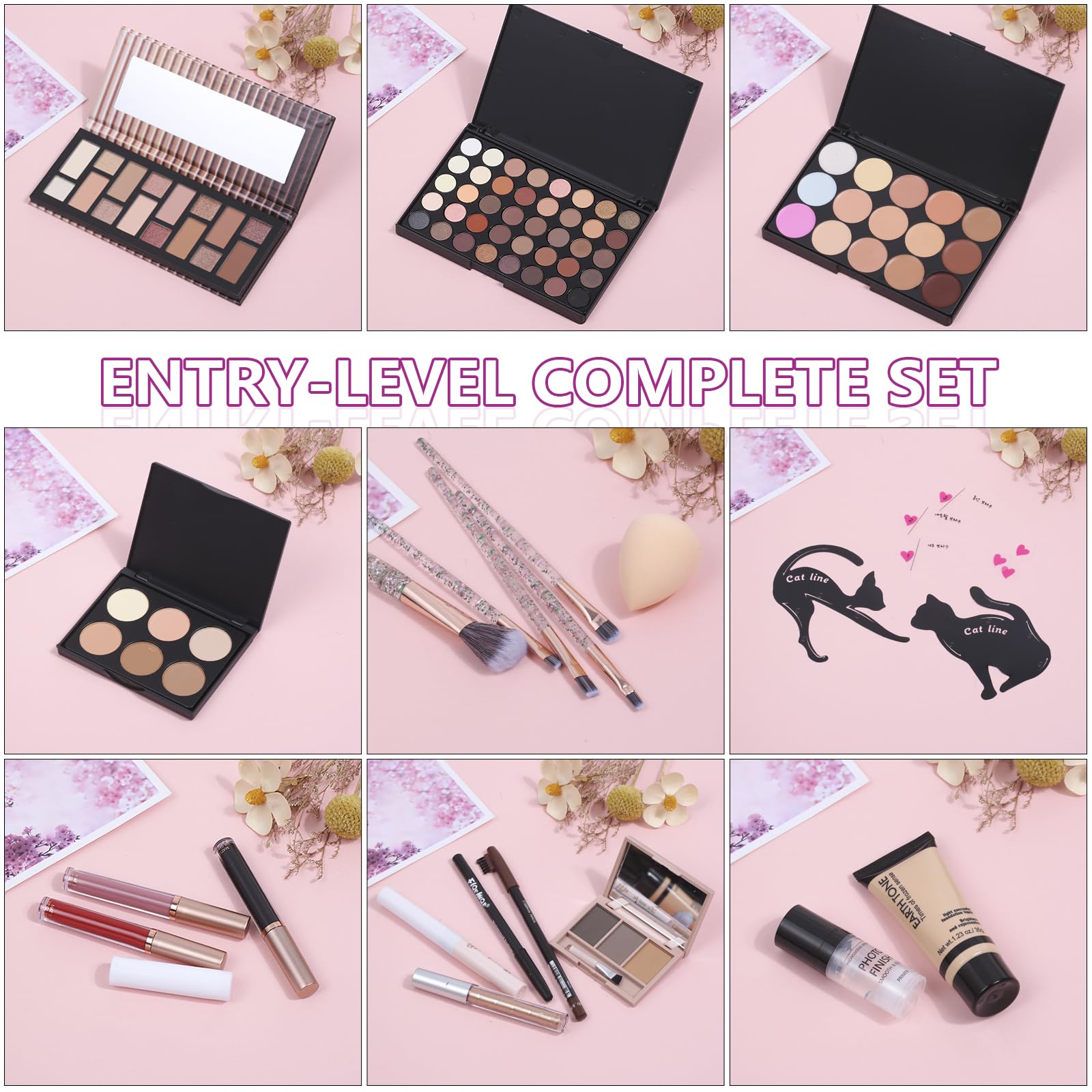 Moobirlet Travel Makeup Kit case-open shot highlighting all-in-one solution.
