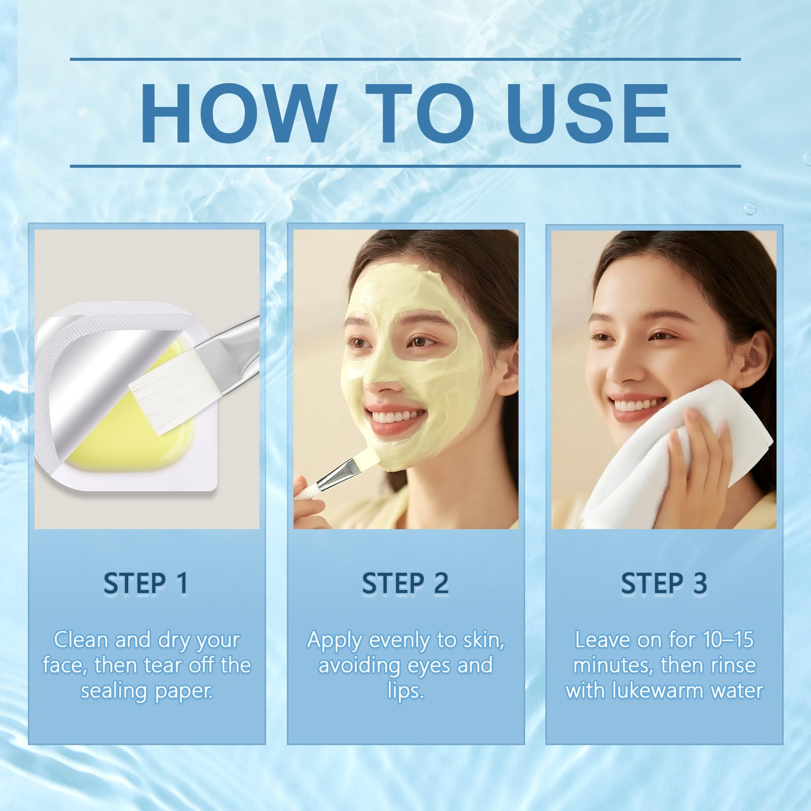 MOOMARTO Zombie Mask in bowl with brush demonstrates smooth, even application.