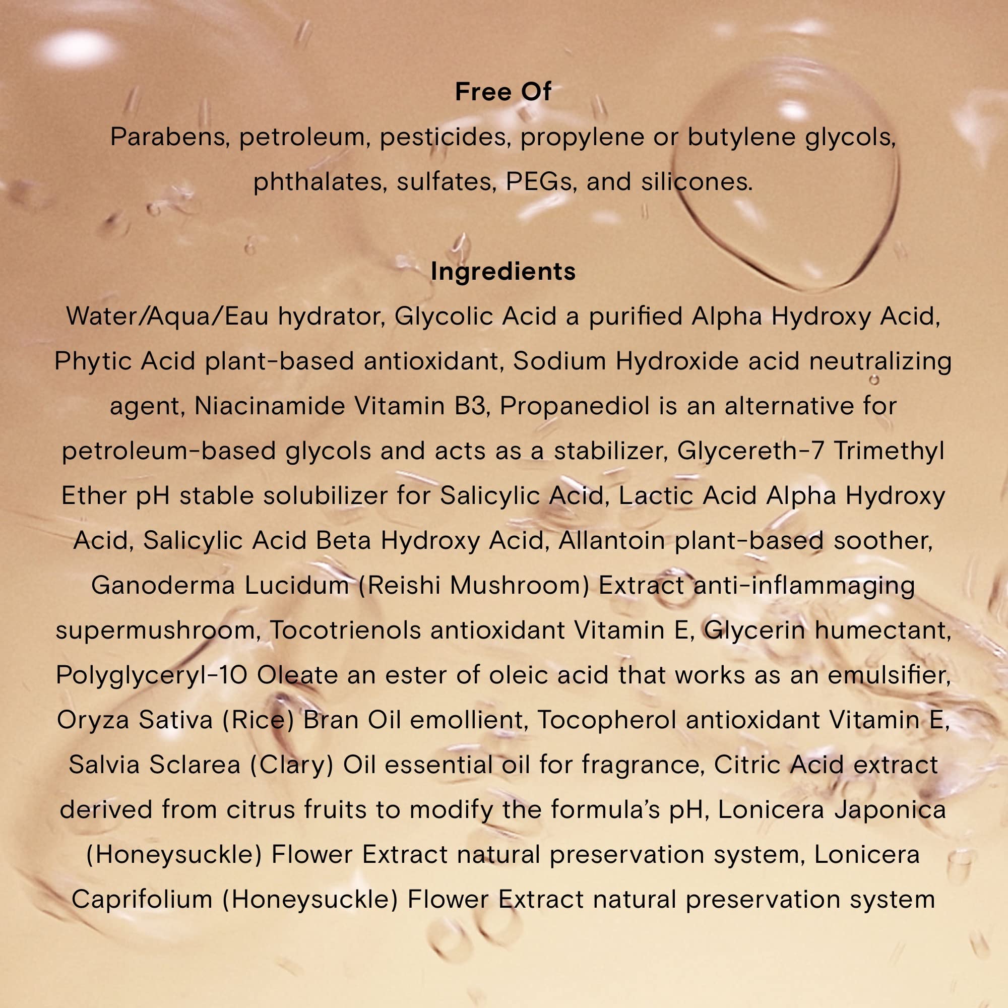 Moon Juice Acid Potion application demonstrates a quick exfoliation step for refreshed skin
