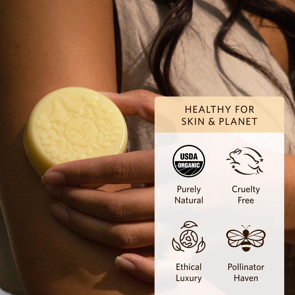 Coconut lemon scent of Moon Melt Bar for refreshing aromatherapy use