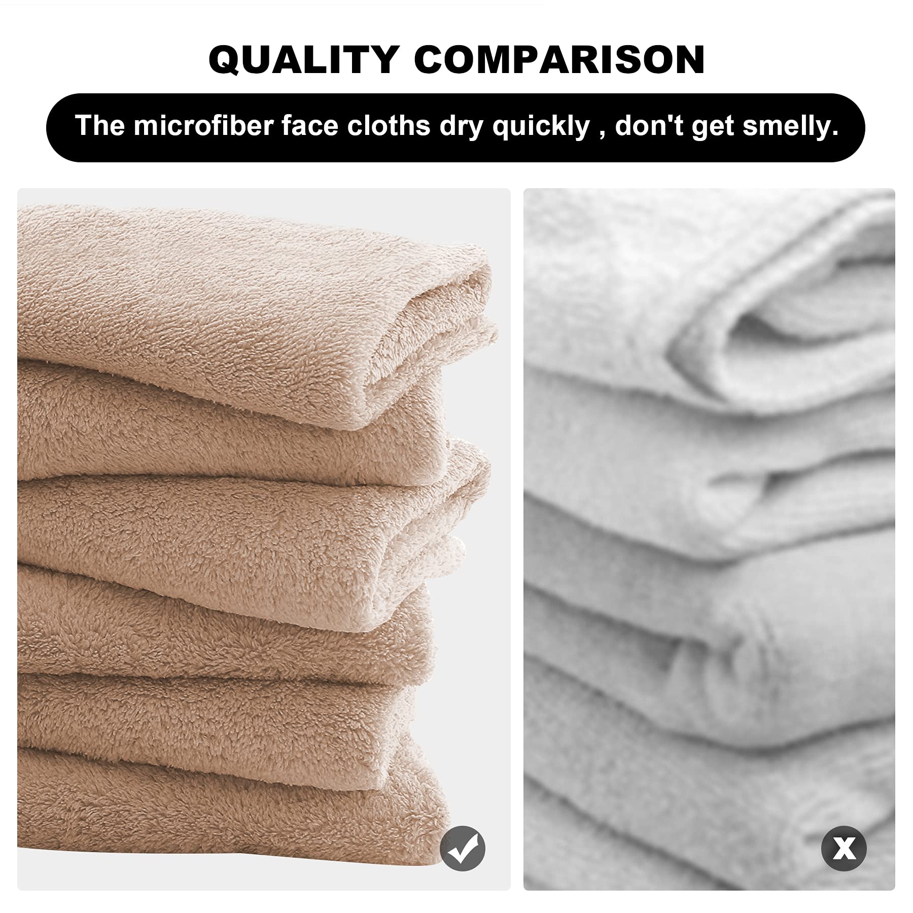 MOONQUEEN absorbent makeup remover cloth great for water-only cleansing.