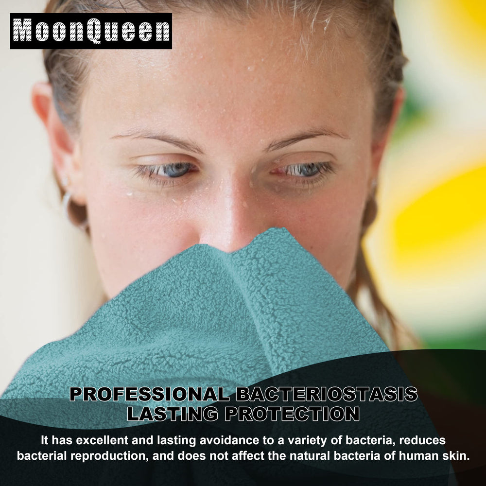 MOONQUEEN classic-color face towels in a 12-pack to match any vanity