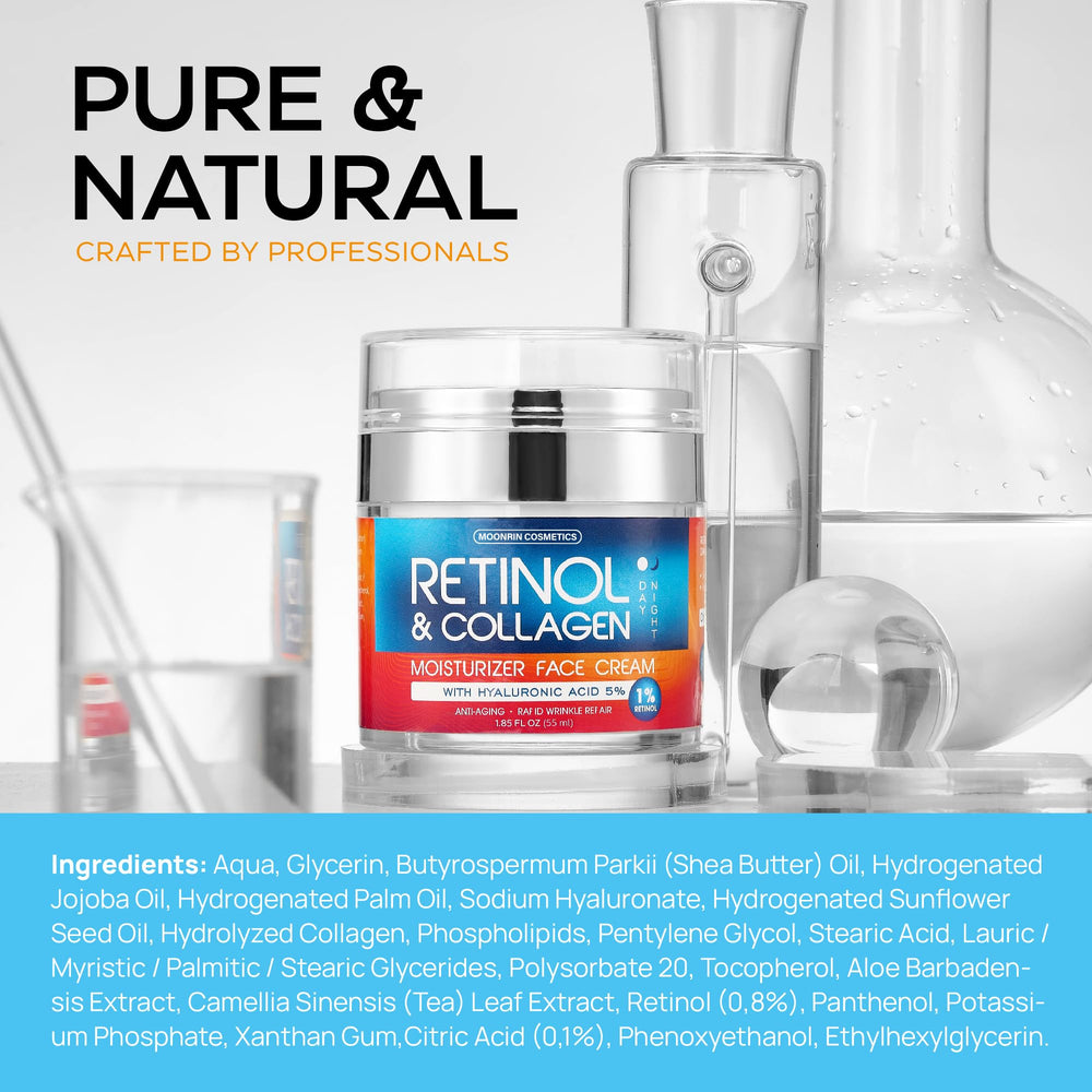 Moonrin Cosmetics anti-aging hydration duo in daily routine display.