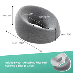 MOONYOOY face-down pillow in use provides stable facial support during massage sessions.