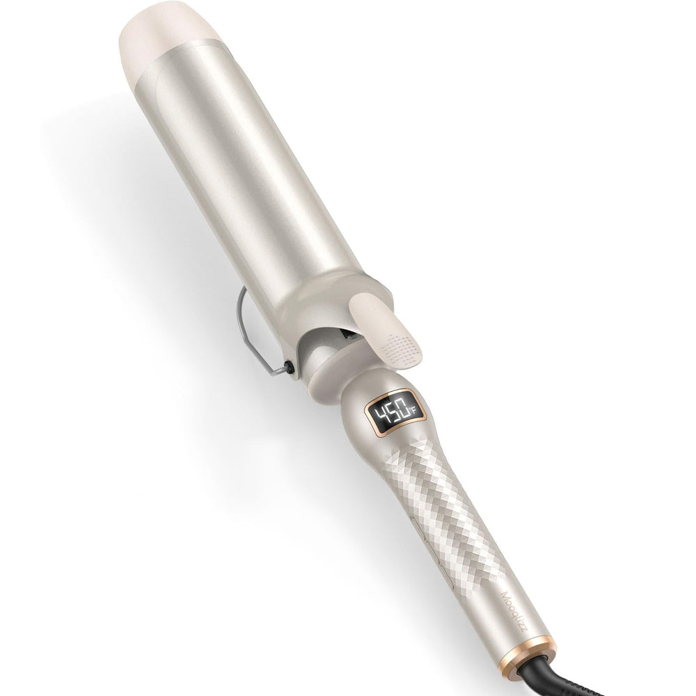 Mooqlizz curling iron 2in barrel creates loose waves with body.